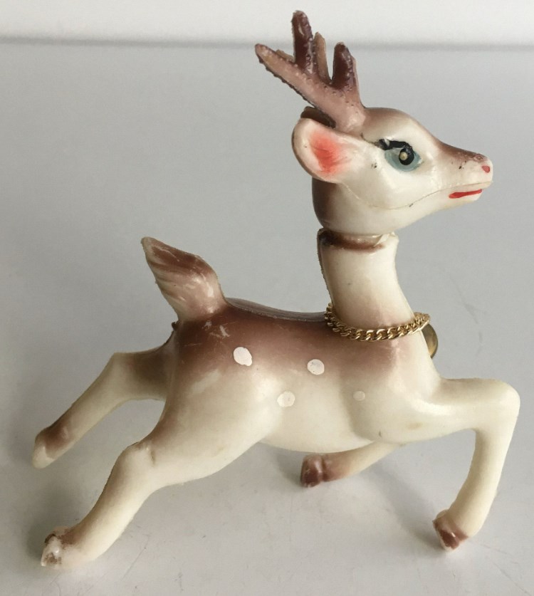 plastic christmas reindeer