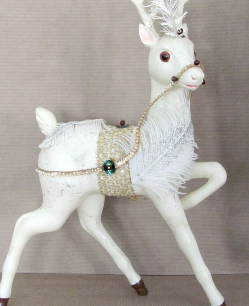 plastic christmas reindeer