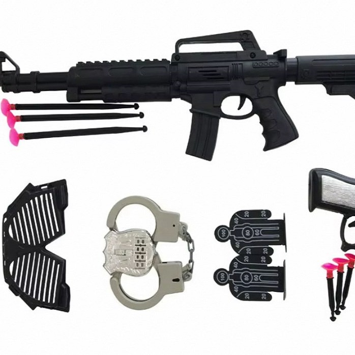 police toy gun set