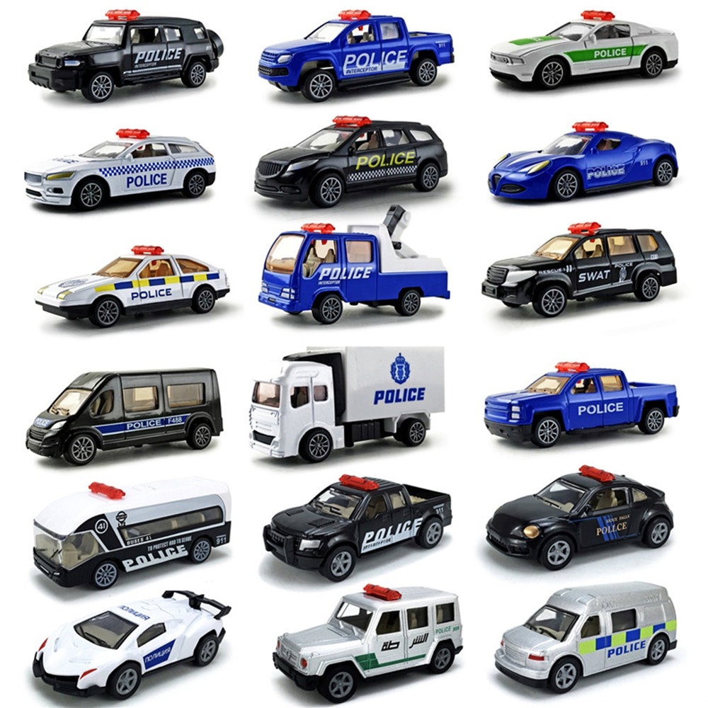 Kids toy police cars